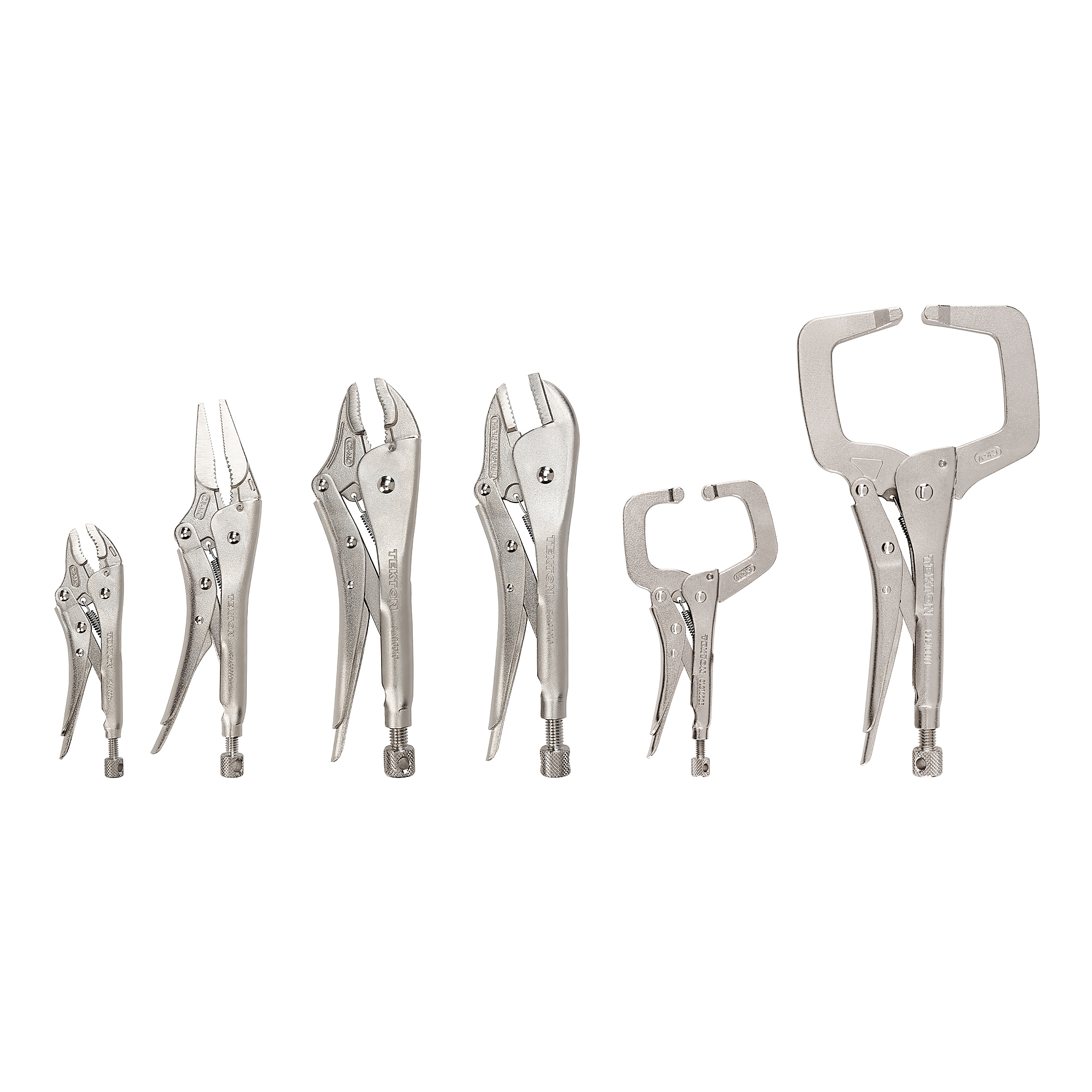 TEKTON Locking Pliers and C-Clamp Set (6-Piece) | PLK99905